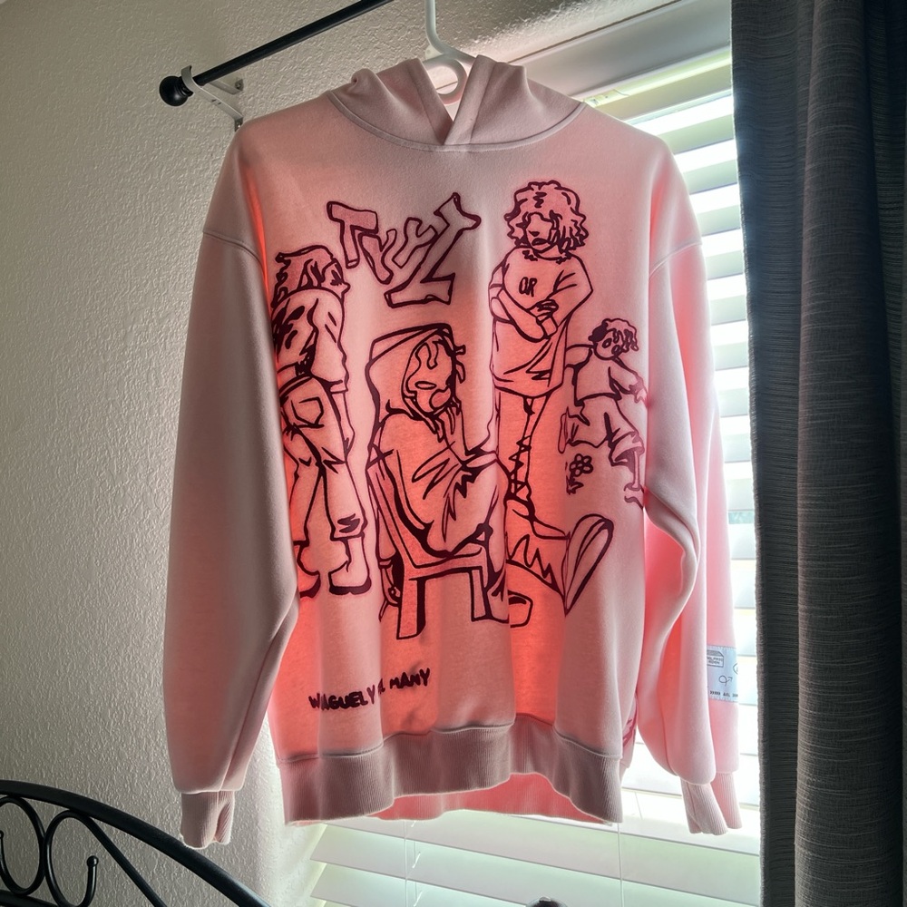 Aelfric Eden Light Pink Graphic Hoodie